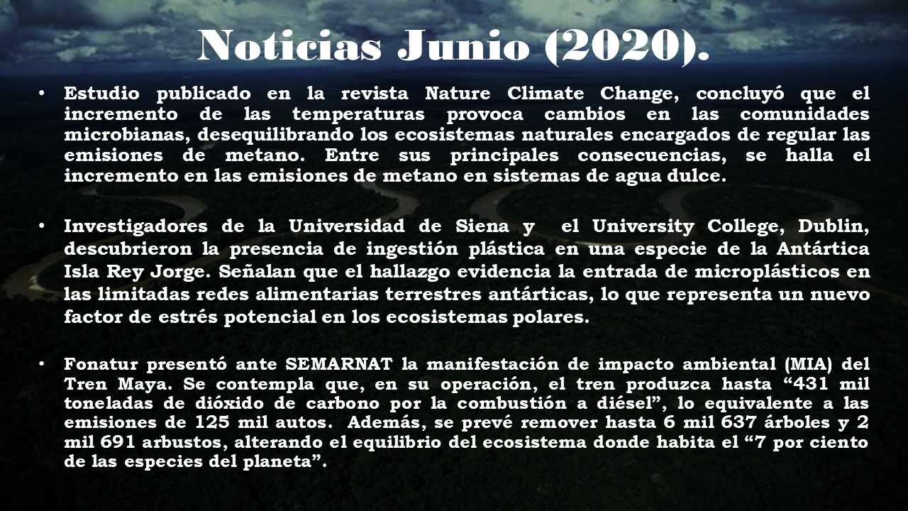 Noticias relevantes junio 2020